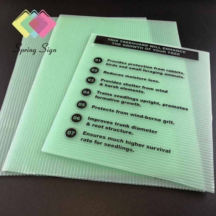 Corrugated Plastic Sheet PP Hollow Board Density 750 4x8 White