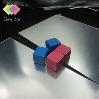 1mm Awto-adhensive Sliver Mirror Akriliku Deheb Kulur Akriliku Folja Mera Akrilika