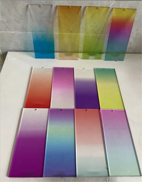 Custom Gradient Color Acrylic Block Sheet